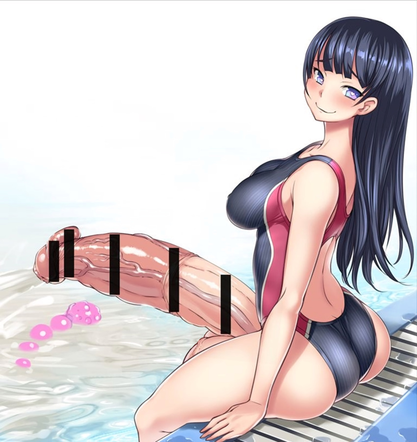 1futa after_urethral back back_view balls big_ass big_breasts black_hair bosshi breasts censor_bar censored censored_penis clothed clothing cum cum_in_pool cumming drooling ejaculation erection fully_retracted_foreskin futa_only futa_urethral_insertion futanari growth hands-free handsfree_ejaculation heart-shaped_pupils huge_ass huge_balls huge_cock huge_penis human hyper hyper_penis light-skinned_futanari light_skin long_hair long_image looking_at_viewer looking_back one-piece_swimsuit orgasm partially_clothed penis penis_expansion penis_longer_than_knee pleasure_face pool sex_toy sitting solo stiched stuffing swimsuit tongue tongue_out urethral urethral_beads urethral_insertion urethral_penetration