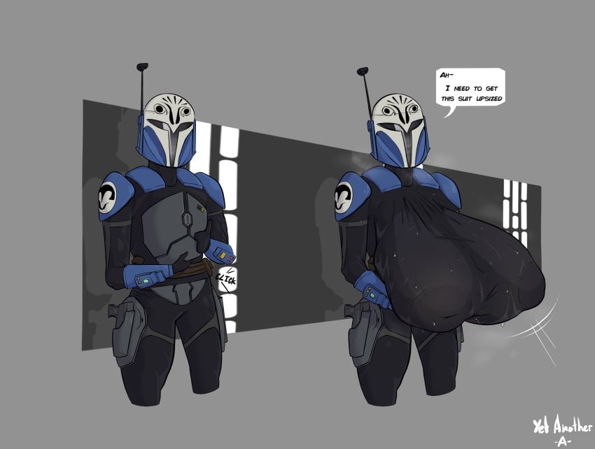 areola_bulge areolae big_breasts bo-katan_kryze breast_expansion breasts female helmet huge_breasts hyper hyper_breasts mandalorian massive_breasts nipple_bulge skintight star_wars sweat yet-another-a