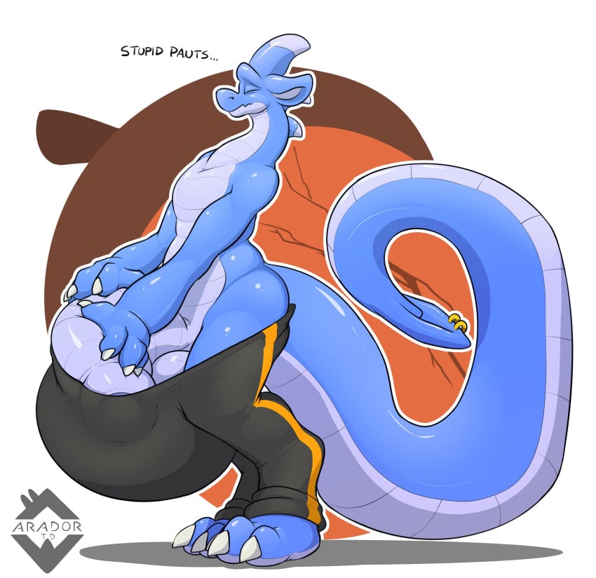 ... absurd_res anthro arador_(aradortd) aradortd ball_growth balls balls_outline big_balls big_bulge big_penis blue_body bulge closed_eyes clothed clothing dragon english_text foreskin furgonomics furry-specific_piercing genital_growth genital_outline genitals growth half-erect hand_on_penis hi_res holding_penis huge_balls huge_bulge huge_cock hyper hyper_balls hyper_bulge hyper_genitalia hyper_penis male meme no_nut_november partially_retracted_foreskin penis penis_growth piercing scalie solo sweatpants tail_piercing text topless