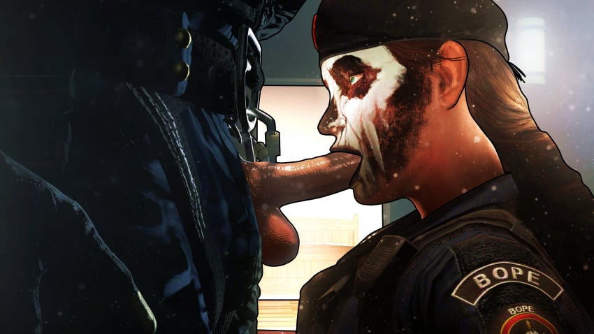 3d akatomasu blowjob brazilian brazilian_female caveira_(rainbow_six) female mute_(rainbow_six) oral rainbow_six rainbow_six_siege sfm source_filmmaker