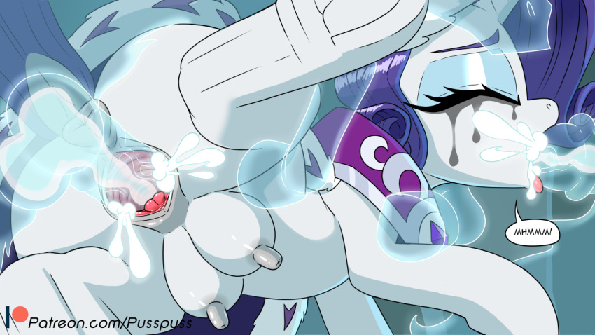 above_average_crotchboobs anus bodily_fluids clover_the_clever_(mlp) crotch_breasts crotchboobs cum equid equine explicit female friendship_is_magic genital_fluids genitals hasbro horse mammal my_little_pony pony princess_platinum puffy_anus pusspuss pussy rarity_(mlp) sex