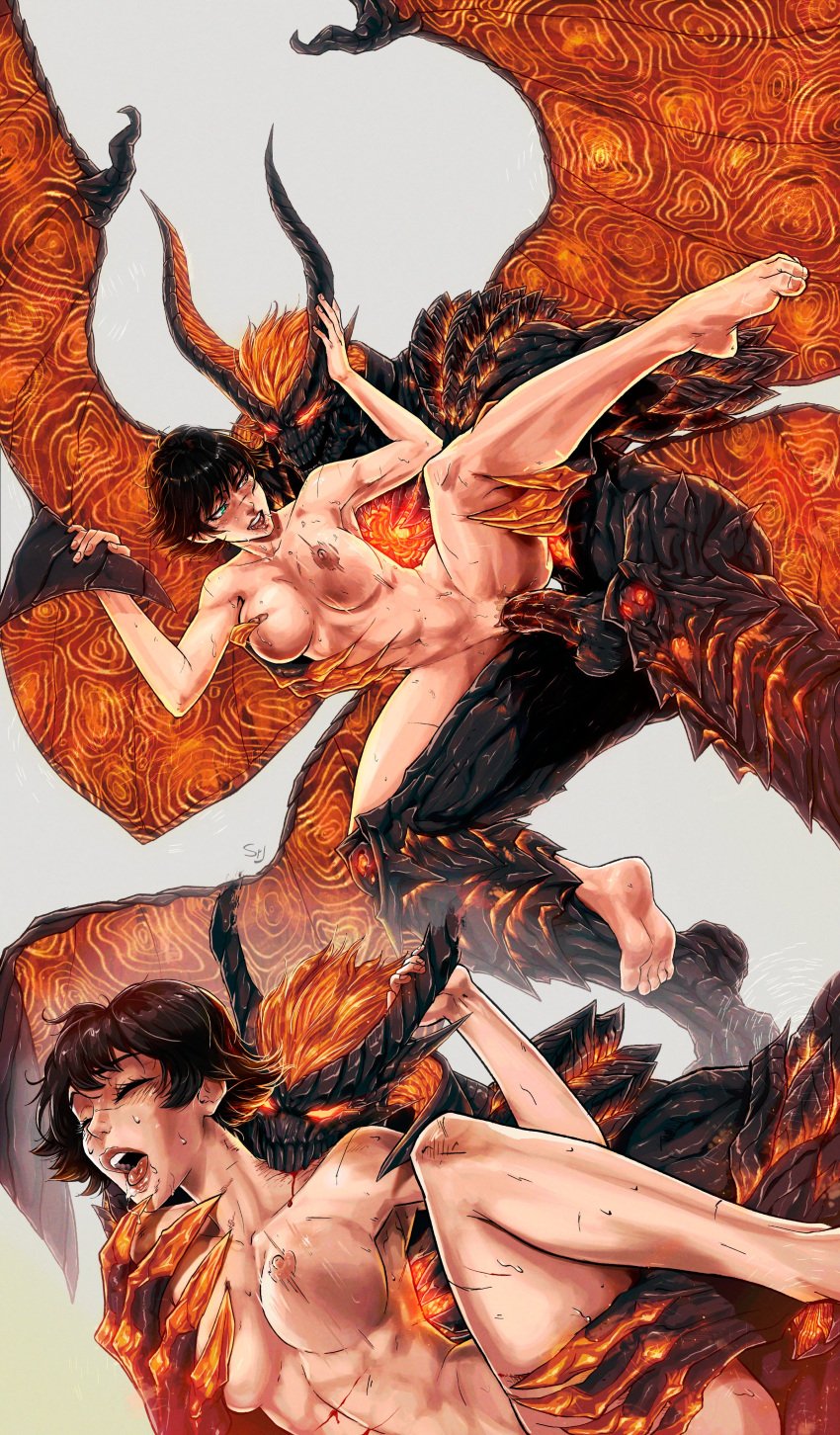 1girls absurd_res barefoot biting_neck blood bouncing_breasts breast_grab breasts claws completely_naked completely_nude completely_nude_female dante demon demon_horns demon_humanoid demon_male demon_on_human demon_wings devil devil_horns devil_may_cry devil_may_cry_5 female flying hetero highres human_female humanoid_penis interspecies lady_(devil_may_cry) large_breasts large_penis leg_grab leg_wrap monster_on_female neck_bite nude nude_female passionate scars scratch_marks sex sex_from_behind shaved_pussy sin_devil_trigger spread_legs steadxknight vaginal_penetration