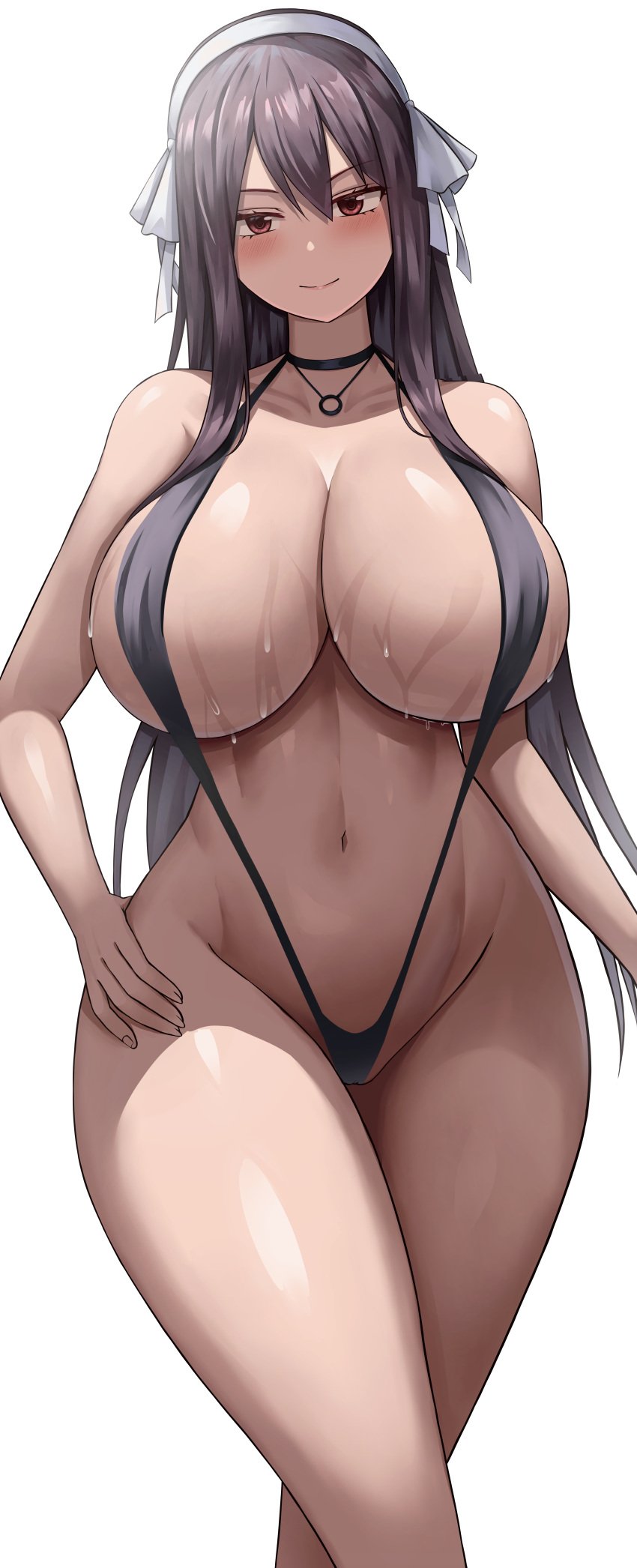 1girls 2022 absurd_res black_hair breasts fairy_tail female female_only hips huge_breasts jasony long_hair slim_waist sling_bikini thick_thighs thighs ultear_milkovich very_long_hair wide_hips