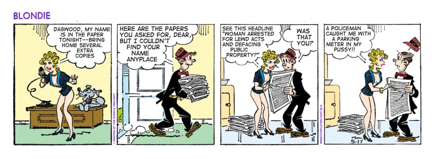 blondie_(comic) blondie_bumstead comic dagwood_bumstead daisy_bumstead tagme