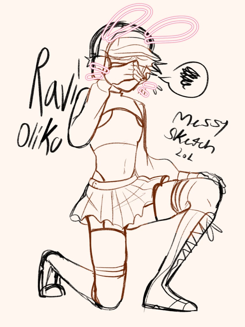 1boy embarrassed femboy male ravioliku roblox roblox_avatar robloxian self_upload sfw skirt tagme thighhighs