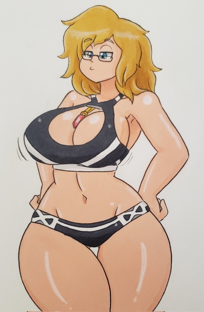 1girls big_breasts female female_only jumneyarts proton_jon tagme thick_thighs