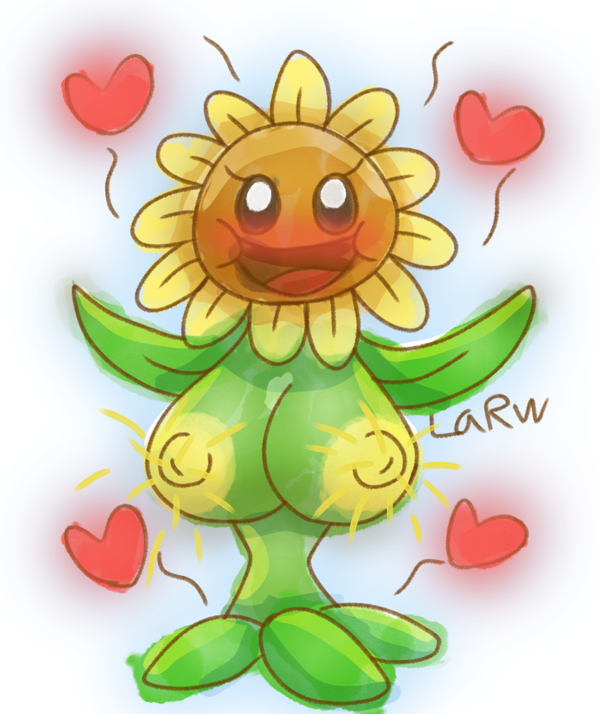 1girls larw_love plants_vs_zombies pvz sunflower_(pvz)