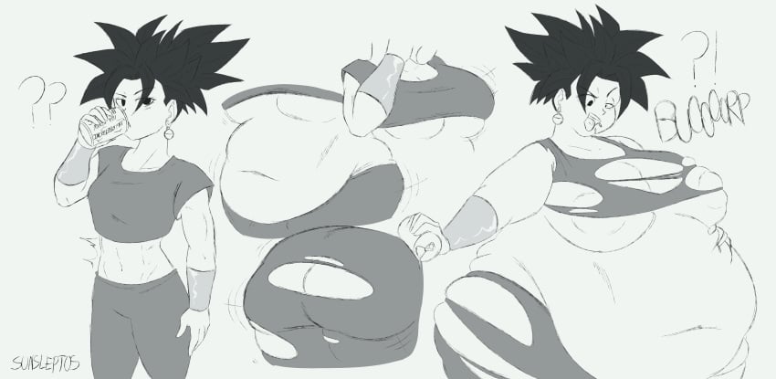 1girls abs abs_to_flab ass ass_expansion bbw belly belly_expansion big_ass big_belly big_breasts black_hair breasts bubble_butt burp burping dragon_ball dragon_ball_super dragon_ball_z earrings expansion fat fat_ass female fusion grabbing_belly huge_belly kefla large_breasts morbidly_obese muscular_to_fat nipples obese open_mouth overweight rapid_weight_gain saiyan saliva solo_female sunsleptos thighs torn_clothes weight_gain