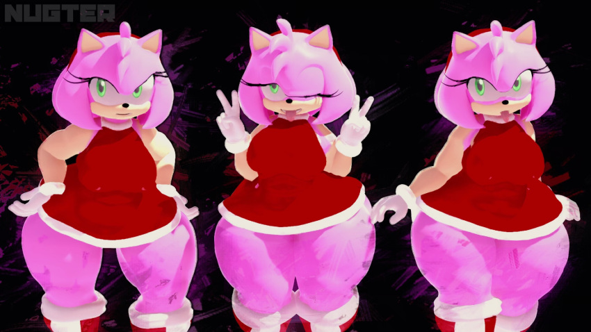 3d amy_rose nugter sfm sonic_(series) sonic_the_hedgehog_(comics) sonic_the_hedgehog_(series) source_filmmaker