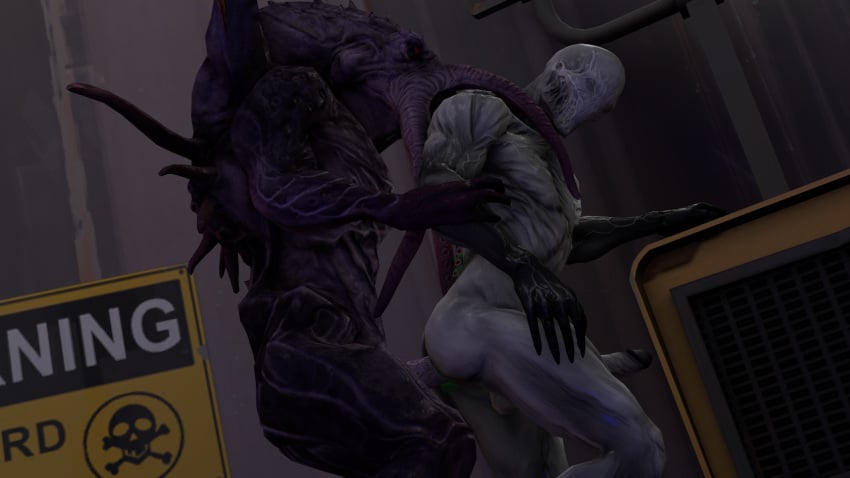 2boys 3d anal_sex ass daustmasana demon dick erection from_behind_position gay grey_body illithid interspecies male male/male male_only male_penetrated male_penetrating_male mind_flayer monster monster_on_male monster_on_monster outlast red_barrels sex walrider yaoi