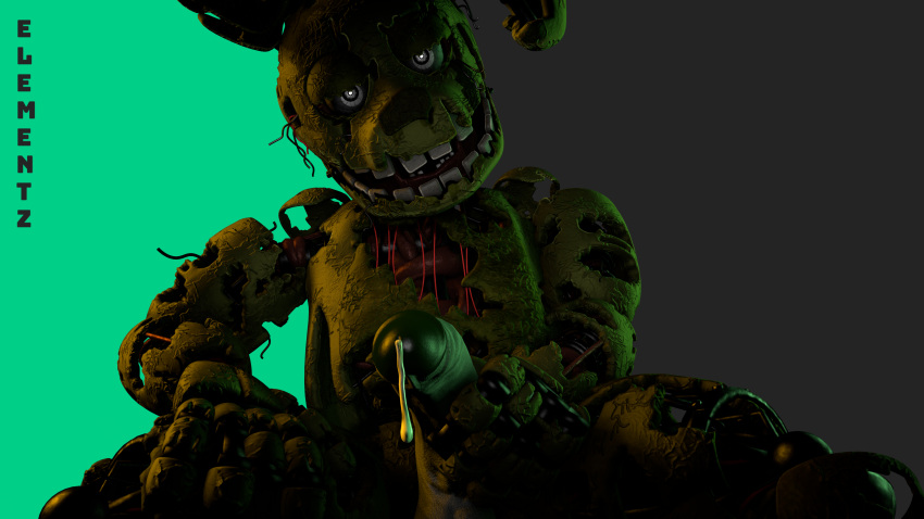 3d_(artwork) absurd_res after_orgasm after_sex animatronic bodily_fluids cum digital_media_(artwork) elementz808 five_nights_at_freddy's five_nights_at_freddy's_3 genital_fluids genitals green_body hi_res holding_penis looking_at_viewer looking_pleasured machine male male_only masturbation penis presenting presenting_penis robot scottgames simple_background source_filmmaker springtrap springtrap_(fnaf) video_games