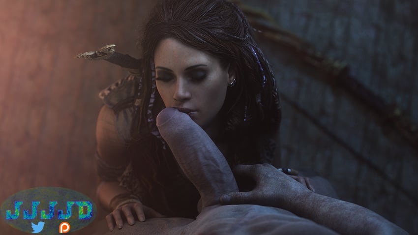 1boy 1girls 3d 3d_(artwork) balls big_penis blender brown_hair casual casual_sex closed_eyes clothed clothed_female_nude_male clothed_sex clothes clothing cock_hungry cock_worship female freya_(god_of_war) god_of_war huge_cock jjjjd kissing_penis kratos large_penis lips looking_at_penis looking_away looking_to_the_side male norse_mythology outercourse penis penis_awe penis_kiss penis_kissing penis_on_face penis_out sex straight vanir_(norse_mythology) video_games