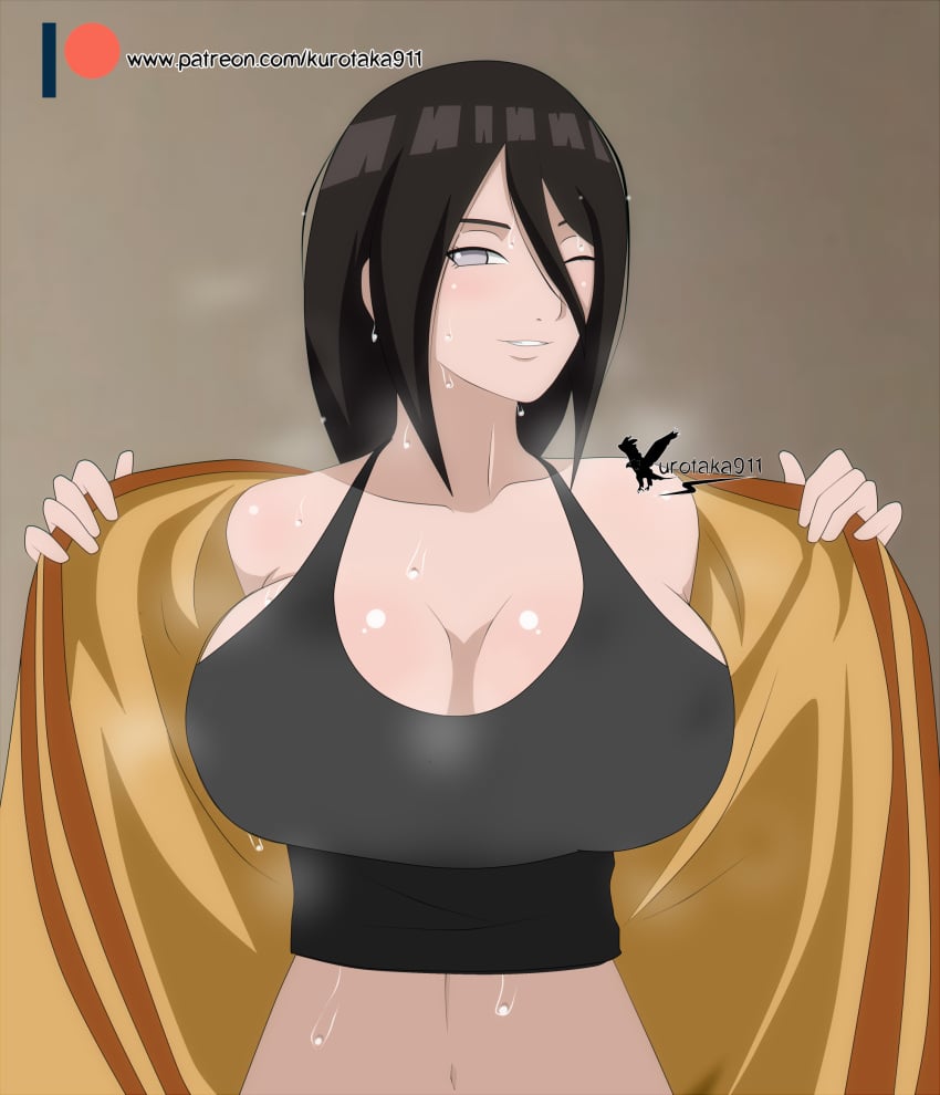 1girls agung911 almost_naked bare_shoulders barely_clothed big_breasts blush boruto:_naruto_next_generations bra breasts breasts_apart brown_hair cleavage curvaceous curvy curvy_body curvy_female curvy_figure female female_only fully_clothed functionally_nude grin hair_between_eyes horny hyuuga_hanabi kimono light-skinned_female light_skin long_hair mostly_nude naruto naruto_(series) no_undershirt one_eye_closed open_clothes open_kimono patreon_username pinup presenting presenting_breasts shiny shiny_hair shiny_skin slim_waist smile solo solo_focus sports_bra steam steaming_body sweat sweating sweating_profusely sweaty uncensored undressing upper_body url violet_eyes watermark web_address wet wet_body wet_skin wide_hips