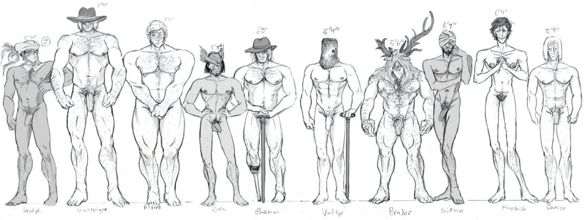 1cuntboy 9boys alfred_(bloodborne) antlers bloodborne body_hair cane chest_hair church_assassin_brador completely_nude cuntboy djura father_gascoigne flaccid fromsoftware full_body gehrman_the_first_hunter hamfoot1 hands_on_hips hat headgear headwear height_chart helmet intersex lineup looking_at_viewer male male_pubic_hair mature_male mensis_scholar_damian micolash_host_of_the_nightmare monochrome multiple_boys muscular muscular_male nude old_hunter_henryk penis pubic_hair simon_the_harrowed standing uncensored valtr_master_of_the_league