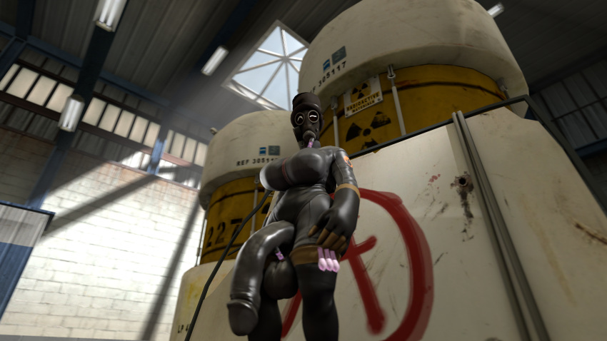 3d 3d_(artwork) counter-strike counter-strike_(series) fempyro flaccid futanari highres intersex penis plasticmayo pyro source_filmmaker team_fortress_2 used_condom valve