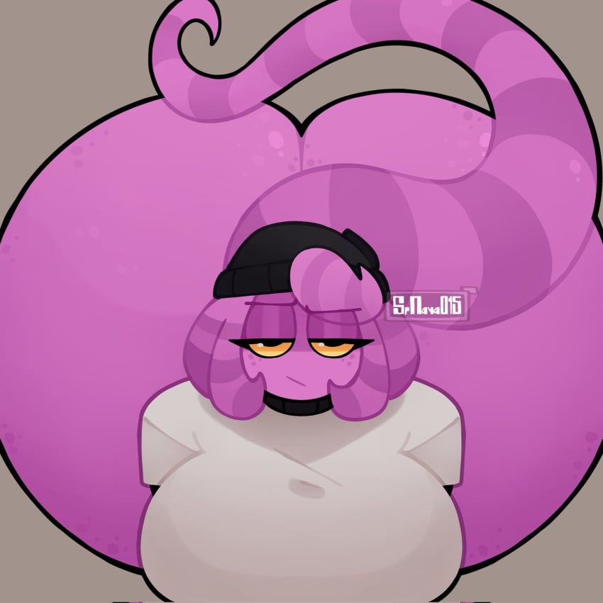 anthro big_ass big_breasts huge_ass lizard looking_at_viewer original_character pink_skin randy_(srnava) serious srnava twitter