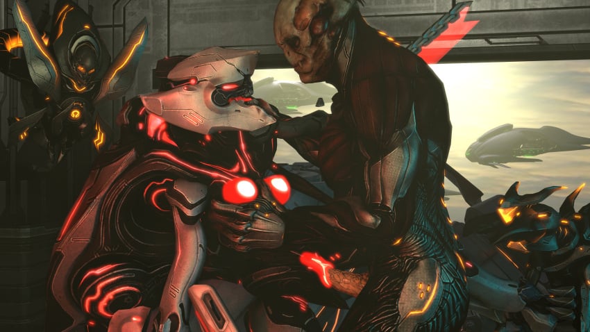 1boy breast_grab didact female forerunner_(halo) halo_(series) male_forerunner_(halo) promethean promethean_knight robot sex shadow-of-sundered-star vaginal_penetration