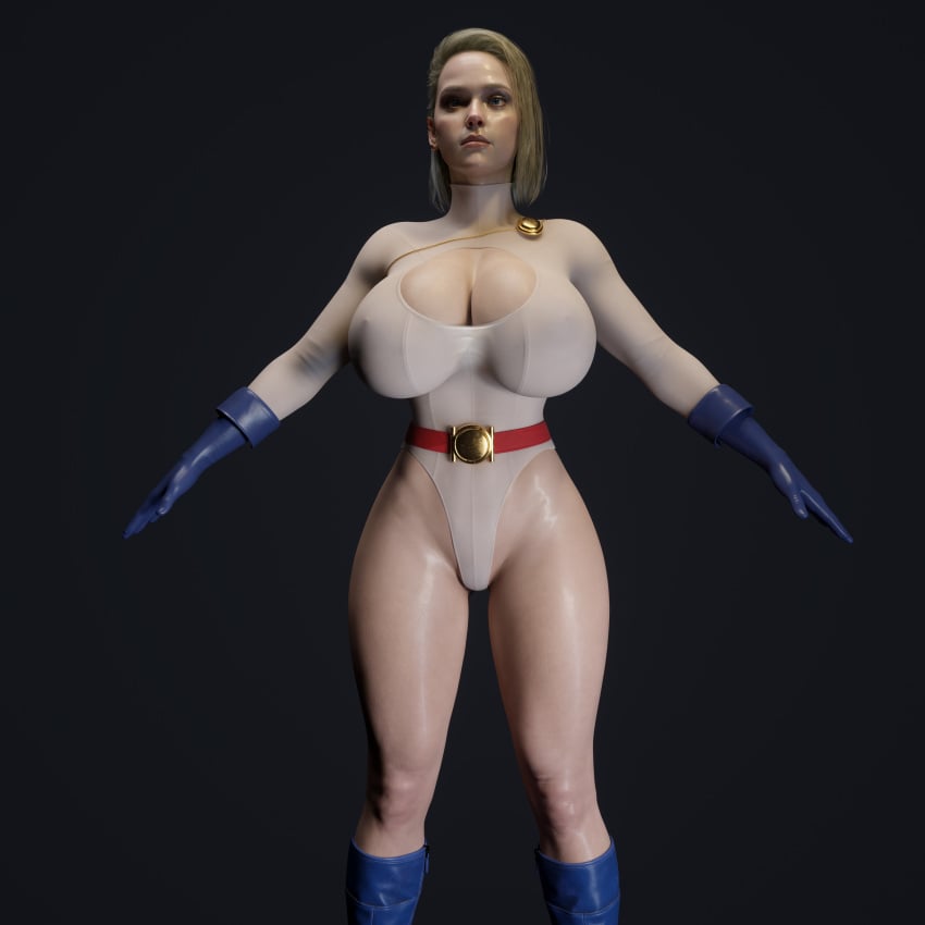 1girls 3d 3d_(artwork) ass big_breasts big_butt blender blender_(software) blonde_hair blue_eyes bob_cut breasts bubble_ass bubble_butt busty curvy cute dc dc_comics hourglass_figure huge_breasts icedev injustice_2 karen_starr large_breasts medium_hair pawg power_girl seductive seductive_look sensual solo solo_female superman_(series) thick thick_ass thick_thighs wide_hips