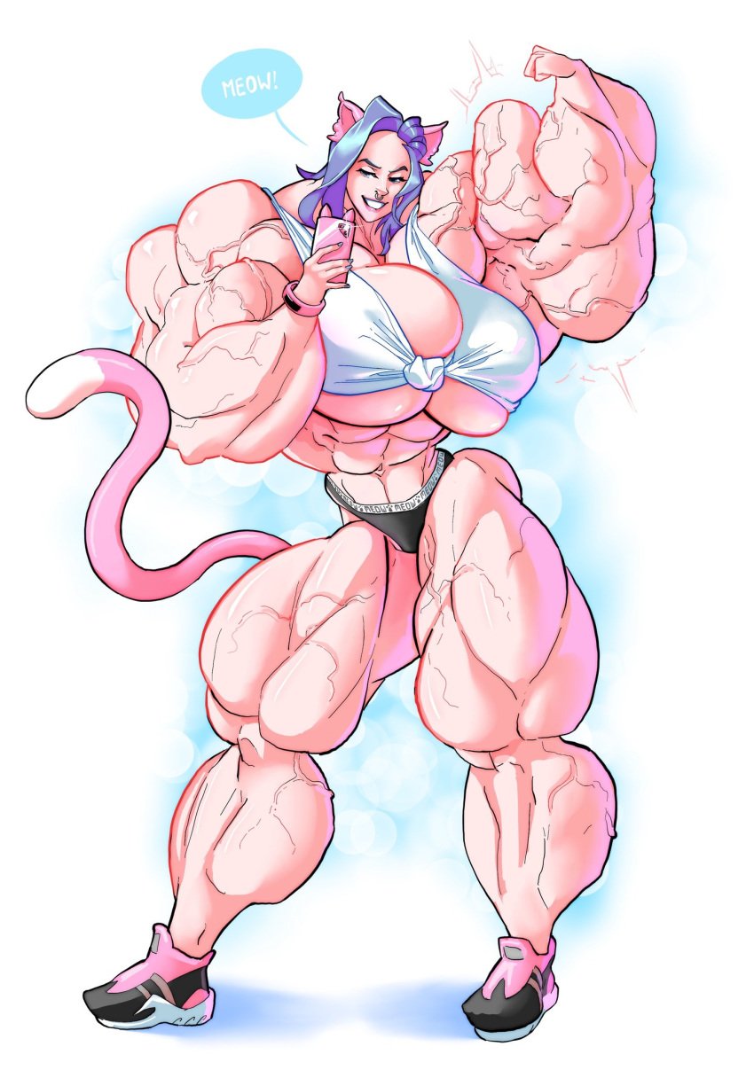 abs big_breasts huge_breasts hyper_muscles muscles muscular_female muscular_legs muscular_thighs what_a_mass!