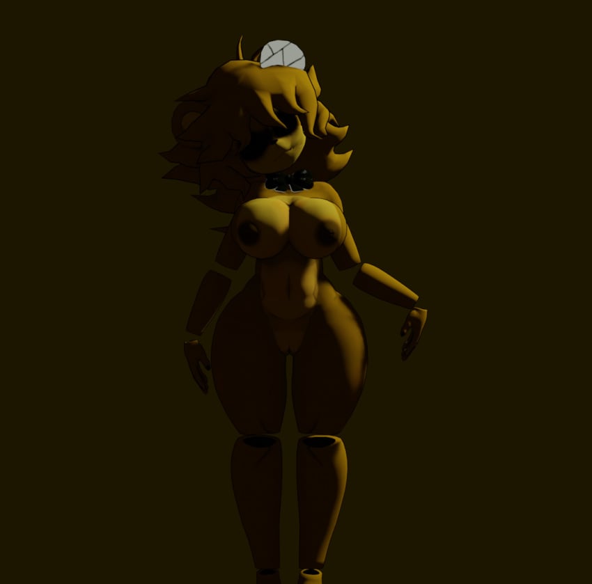 1girls 3d 3d_(artwork) animatronic anthro areola big_breasts blender_(software) bow_tie breasts cally3d clazzey creepy cryptiacurves detachable detachable_limbs digital_media_(artwork) fazclaire's_nightclub female five_nights_at_freddy's fnaf freddy_(fnaf) fredina's_nightclub fredina_(cally3d) frenni_(cryptia) frenni_fazclaire genitals ghost golden_freddy golden_freddy_(fnaf) golden_fredina_(cally3d) hair humanoid looking_at_viewer machine mammal nipples nude pinup pose robot scottgames simple_background snippwapp solo spirit thick_thighs type_0 ursid video_games yellow_body