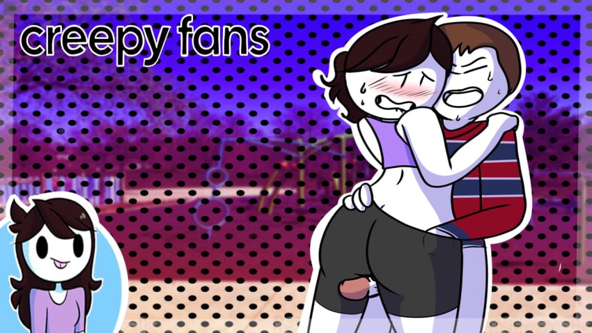 ass_grab chris_chan christian_weston_chandler clothing female forced grinding hip_grab human jaiden jaiden_animations lolcow male/female meme no overweight_male pale_skin pulling_down_pants questionable_consent thigh_sex thumbnail youtube