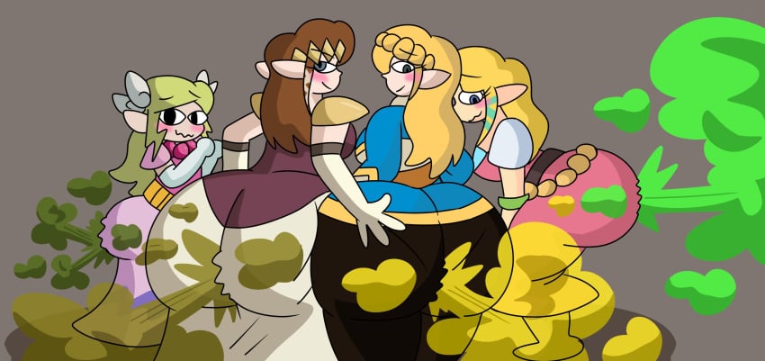 4girls adorable ass_in_dress big_butt brap brappycatty breath_of_the_wild bubble_ass bubble_butt cute enormous_butt fard fart fart_everywhere fart_fetish farting farting_at_viewer farting_contest farts hylian looking_at_viewer multiple_girls nintendo princess_zelda seductive skyward_sword smelly smelly_ass smelly_butt stinky stinky_ass stinky_butt the_legend_of_zelda the_wind_waker toon_zelda twilight_princess wind_waker yoshizilla zelda_(breath_of_the_wild) zelda_(skyward_sword) zelda_(twilight_princess)