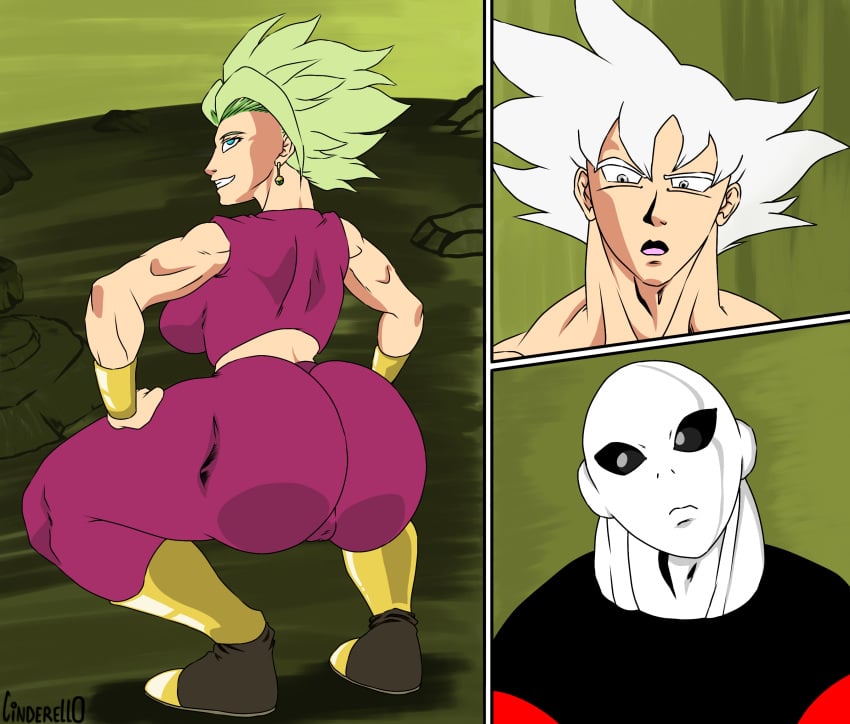 big_ass big_breasts cinderello dragon_ball dragon_ball_super green_hair huge_ass jiren kefla legendary_super_saiyan mastered_ultra_instinct son_goku super_saiyan super_saiyan_2 ultra_instinct