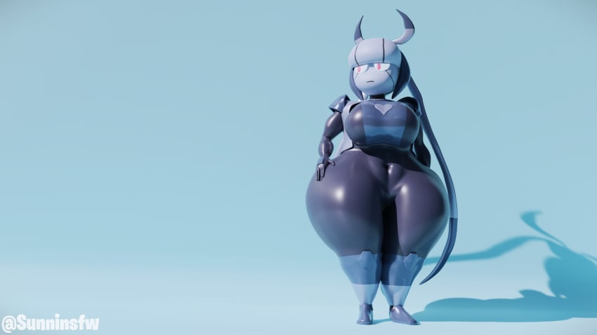 3d blender d-eed_(fiffer) fiffer original_character pink_eyes robot robot_girl self_upload shortstack sunninsfw voluptuous