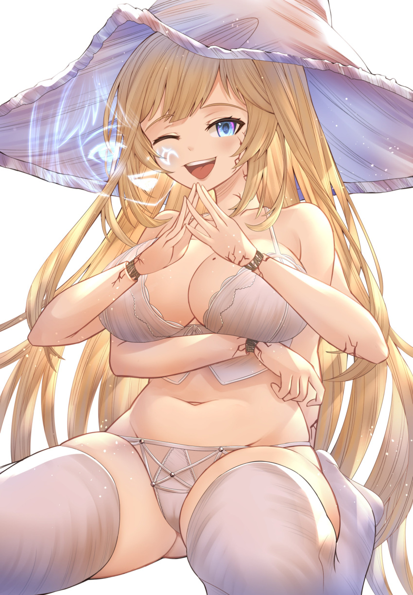 1girls ass_visible_through_thighs big_breasts blonde_hair cleavage cosplay deathbed_smalls elden_ring female female_only fromsoftware hololive hololive_english hololive_myth honkivampy midriff ranni_the_witch ranni_the_witch_(cosplay) sideboob sitting thick_thighs virtual_youtuber watson_amelia witch_hat