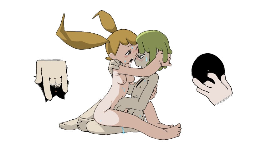 1boy 1girls 2020 anus belly belly_button blush brown_eyes brown_hair brown_pupils butt_crack chibi_chaser color_edit color_edit_by_uploader female finger_fuck green_eyes green_hair green_pupils hand_in_hair hand_on_back hand_on_hair hand_on_pussy hand_on_shoulder hole_(disambiguation) kaiba kaiba_(character) light-skinned_female looking_at_another looking_down_at_another looking_down_at_partner looking_pleasured looking_up_at_another looking_up_at_partner lotus_position male male/female mercury_(artist) morbi mutual_masturbation naked navel neiro_(kaiba) nipples nude nude_female nude_male oekaki on_lap one_eye_closed open_mouth pale-skinned_male pale_skin pink_blush pussy_juice romantic romantic_couple romantic_sex sex small_breasts straight straight_sex sweat symbol symbol_on_belly twintails vaginal_insertion vaginal_penetration vaginal_sex warp_(kaiba) white_background white_sclera