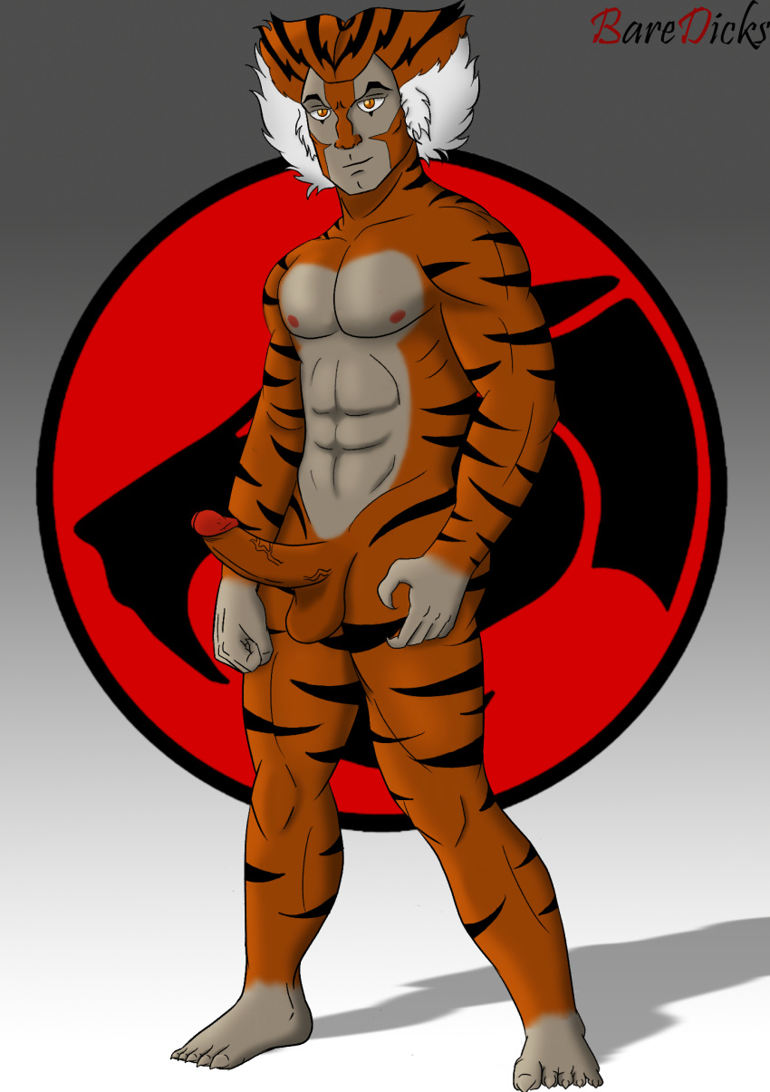 baredicks furry furry_only male_focus male_only muscles solo solo_feral solo_male thundercats tygra