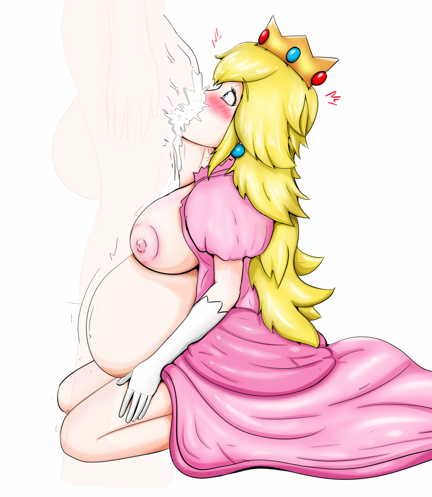 cumflation escapefromexpansion inflation mario_(series) massive_belly princess_peach white_background