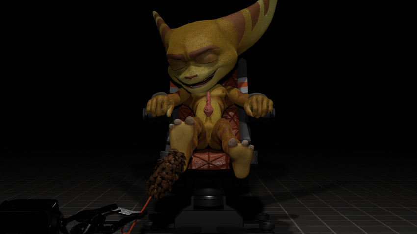 3d 3d_(artwork) attached honixld knot lombax male male_only mammal naked ratchet_(ratchet_and_clank) ratchet_and_clank tickle