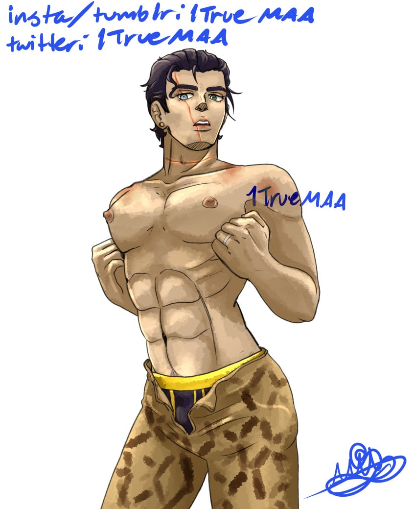 Jotaro Kujo (Jojo'S Bizarre Adventure) Rule 34 Image
