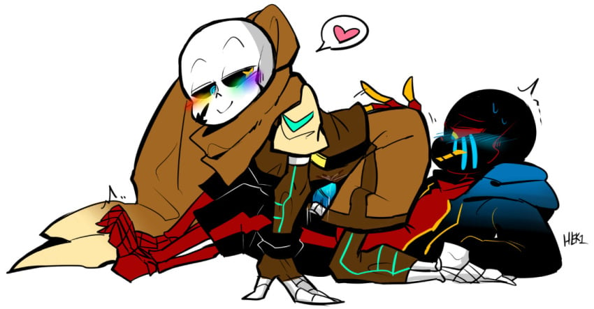 2boys 2d 69_position alternate_universe animated_skeleton artist_name ass_in_face blush error_sans_(fan_character) errortale gay grabbing_penis handjob heart heki_(artist) humanoid ink_sans_(fan_character) inktale male male_only mostly_clothed on_top penis_out rainbow_blush sans sans_au sanscest skeleton undertale undertale_(series) undertale_au undertale_fanfiction white_background