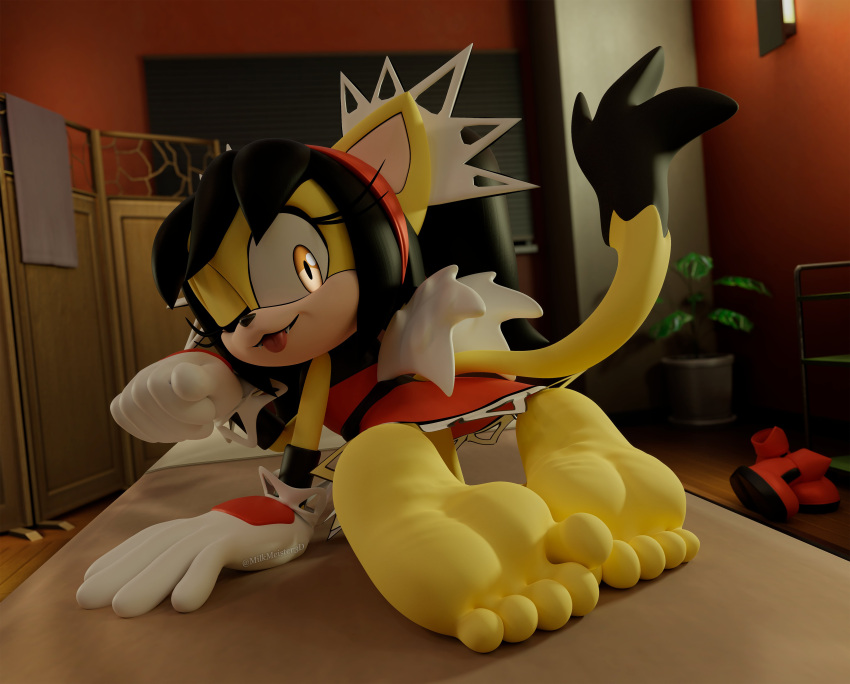 1girls anthro feet female foot_fetish honey_the_cat milkmeister3d mobian_(species) sonic_(series) sonic_the_hedgehog_(series)