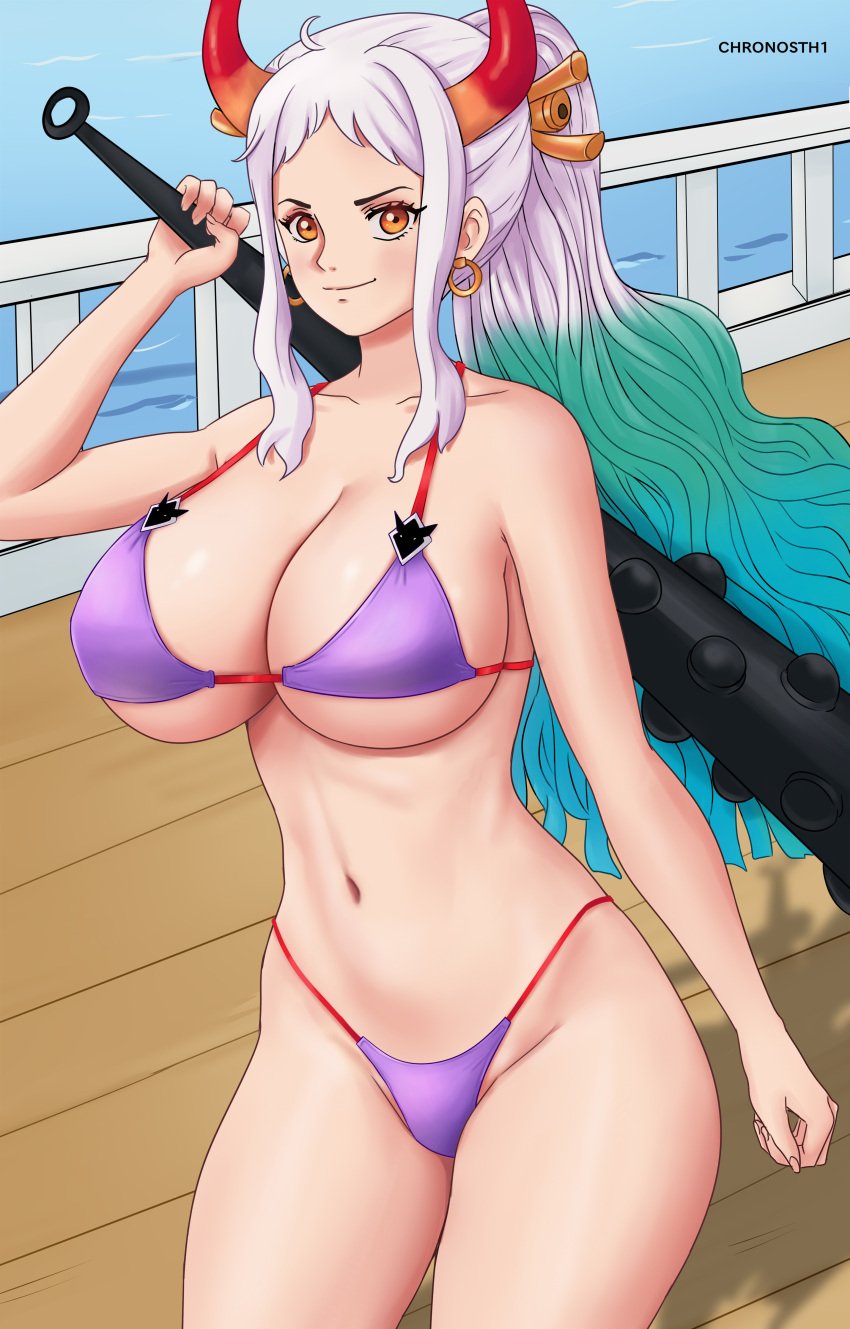 bikini chronosth1 deviantart fanbox_reward female female_only gummslime gumroad one_piece patreon tagme yamato_(one_piece)