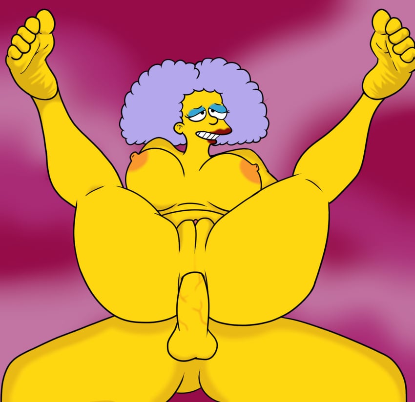 anal anal_sex anal_sex bbw big_ass big_breasts feet feet_up mature_female milf redghost selma_bouvier the_simpsons