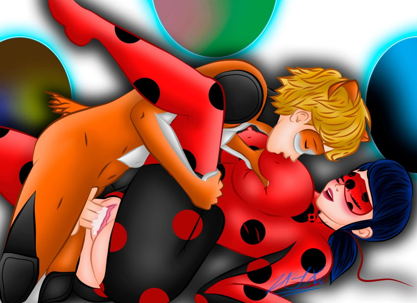 1boy 1girls felix_graham female ladybug_(character) male marinette_cheng marinette_dupain-cheng miraculous_ladybug penis sex tagme zayx