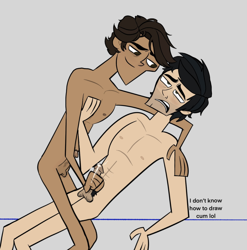 2024 2boys :3 cock cum cum_drip dark-skinned_male derek_johnson dick disventure_camp duo duo_focus duo_male gay gay_domination gay_sex handjob homosexual light-skinned_male male male/male male_focus male_only masturbation odd_nation_cartoons penis skinny toony trevor_mcgregor unkn0wncurve yaoi