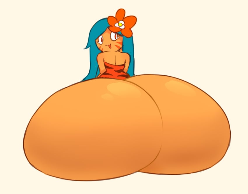 ass ass big_ass cookie cookie_run food_creature silly_face tiger_lily_cookie