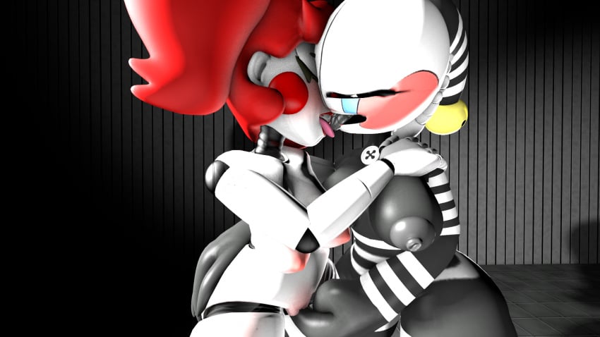 1080p 2girls 3d baby_(fnafsl) breasts circus_baby circus_baby_(fnaf) closed_eyes fingering five_nights_at_freddy's five_nights_at_freddy's:_sister_location freddy_fazbear's_pizzeria_simulator french_kiss french_kissing hand_on_ass human humanoid kiss kissing loverofmemes marionette_(fnaf) passionate passionate_kiss puppet_(fnaf) robot_girl rule_63 security_puppet_(fnaf) sfm so87baby source_filmmaker summer_of_87_baby thick_thighs tongue tongue_out tongues_touching yuri