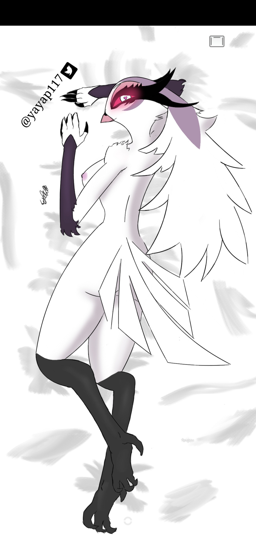 anthro avian bird dakimakura_design elelite female helluva_boss hi_res solo stella_(helluva_boss)