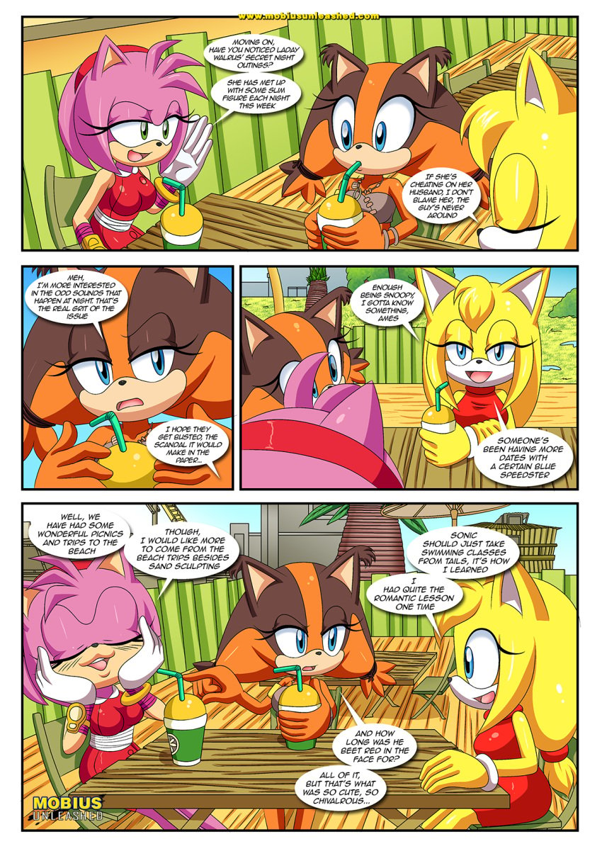 amy_rose amy_rose_(boom) bbmbbf comic comic_page female female_only mobius_unleashed palcomix sega sexy_boom_(comic) sonic_(series) sonic_boom sonic_the_hedgehog_(series) sticks_the_badger sticks_the_jungle_badger zooey_the_fox