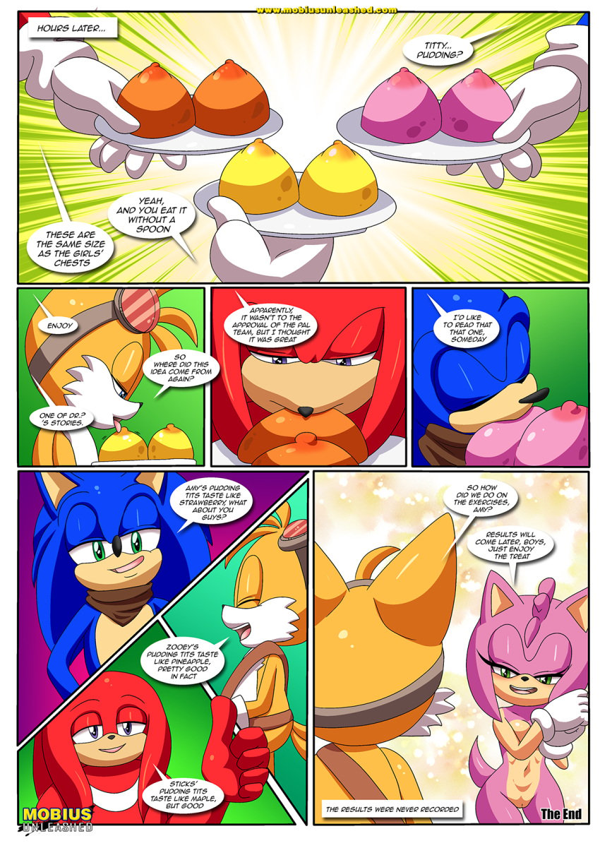 amy_rose amy_rose_(boom) bbmbbf breasts comic comic_page female food knuckles_the_echidna male mobius_unleashed nude palcomix pudding pussy sega sexy_boom_(comic) sonic_(series) sonic_boom sonic_the_hedgehog sonic_the_hedgehog_(series) tails titty_pudding