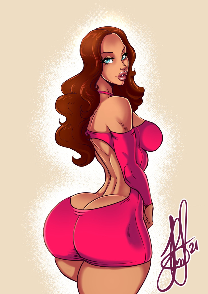 1girls alternate_version_available amelia_(kim_possible) amelia_rodriguez artist_name ass ass_cleavage ass_in_dress athletic big_ass big_butt breasts butt_crack curvaceous curves curvy curvy_female curvy_figure digital_art digital_sketch disney disney_channel eyebrows eyelashes eyes fanart fat_ass female female_focus female_only hair heels henrik-drake hhammerh hourglass_figure huge_ass kim_possible large_ass legs lips long_hair rsahnp signature solo tan_body tan_skin thick thick_legs thick_thighs thighs voluptuous waist wide_hips