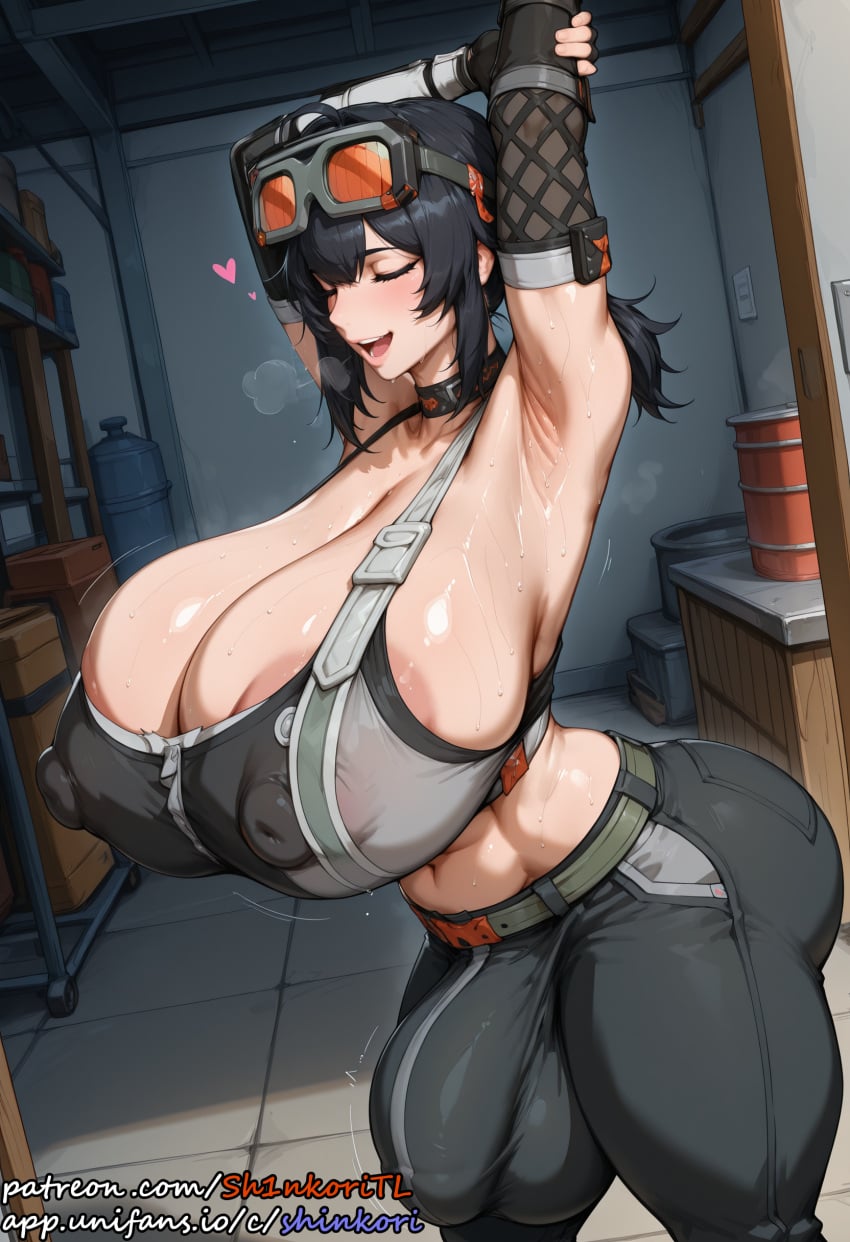 1futa ai_generated ass balls big_ass big_balls big_butt big_nipples big_penis black_hair breasts bulge bulge_through_clothing choker cleavage closed_eyes crop_top curvy detached_sleeves excessive_sweat futa_only futanari gigantic_breasts goggles goggles_on_head grace_howard hair hearts hoyoverse huge_ass huge_balls huge_breasts huge_cock huge_nipples intersex large_penis massive_breasts motion_lines navel nipples open_mouth pants penis puffy_nipples shinkoritl side_view sideboob smile solo solo_focus solo_futa standing steam steaming_body stretching sweat sweatdrop sweating sweaty sweaty_armpits thick_thighs top voluptuous voluptuous_futa zenless_zone_zero