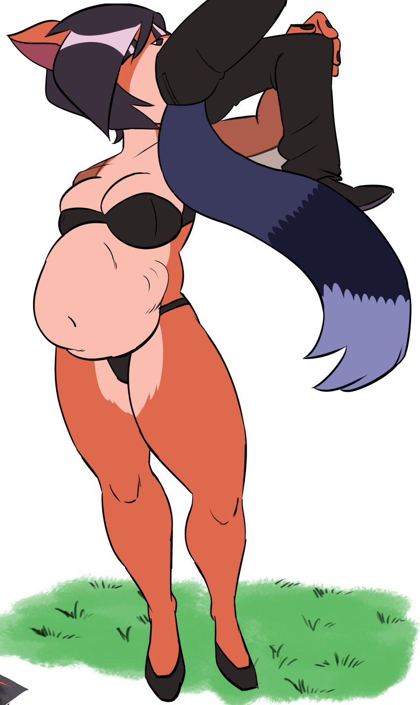 1girls 2022 absurd_res alien anthro bandicoot belly big_belly biped black_hair black_lips black_nails black_nose blue_tail boots bottomwear bra breasts cleavage clothed clothing colored_nails cosplay crash_bandicoot_(series) crossover digital_drawing_(artwork) digital_media_(artwork) duo eyelashes female figners footwear fur gothmeup grass hair hi_res high_heels lips men_in_black men_in_black_ii multicolored_body multicolored_fur multicolored_tail nails navel orange_body orange_ears orange_fur panties pants plant serleena_(men_in_black) short_hair simple_background standing tan_body tan_fur thick_thighs two_tone_body two_tone_fur underwear vore white_background