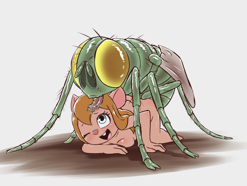 6_legs anthro arthropod bestiality blonde_hair blue_eyes blush body_blush breast_blush breast_squish breasts buckteeth chip_'n_dale_rescue_rangers dipteran disney duo e254e female female_on_bottom feral gadget_hackwrench hair hi_res housefly insects male male/female male_on_top mammal mouse multi_leg multi_limb murid murine nude on_bottom on_top open_mouth open_smile pink_nose proboscis_(anatomy) rodent simple_background smile smooth_skin squish teeth tongue_out wings yellow_eyes zipper_(chip_'n_dale_rescue_rangers)