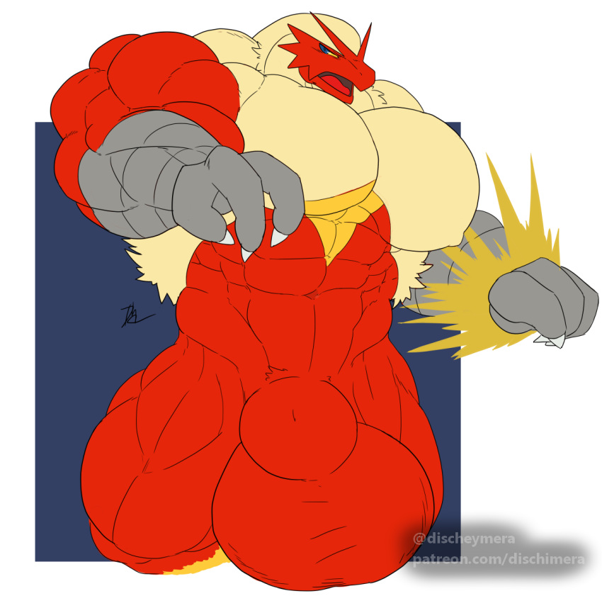 abs animal_genitalia anthro avian balls big_balls big_muscles big_sheath bird blaziken conditional_dnp dischimera genitals huge_balls huge_muscles huge_sheath hyper hyper_balls hyper_genitalia hyper_muscles hyper_sheath large_male large_pecs male muscular muscular_arms muscular_male muscular_thighs navel nintendo nipples pecs pokemon pokemon_(species) sheath solo thick_thighs video_games